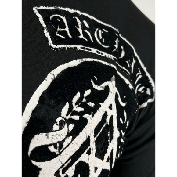 Archaic Affliction Men's T-Shirt Short Sleeve KING Cross Biker - Picture 7 of 9